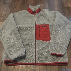 Patagonia Retro X Deep Pile Fleece Full Zip Jacket Grey Men’s Size Large Vintage - Picture 1 of 5