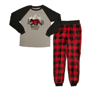 Holiday FamJams Kid's Unisex Fleece Pants & Long Sleeve Pajama Set - Picture 1 of 2