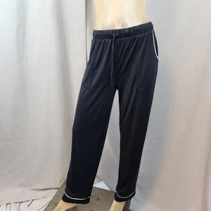 Lucky Brand Black w White Trim Lounge Pants Pajama Pant MEDIUM - Picture 1 of 5