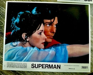 SUPERMAN THE MOVIE Christopher Reeve Margot Kidder 1978 Lobby Card 10.5 x 8.5 - Picture 1 of 1