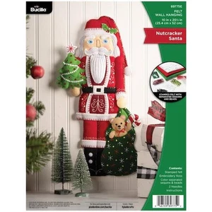 Bucilla 20" Felt Wall Hanging - Nutcracker 89775E - Picture 1 of 3