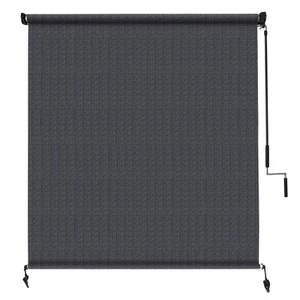 Roller Shades 4W X 8H Exterior Cordless Patio Shades Roll Up Outdoor Blinds with - Picture 1 of 7