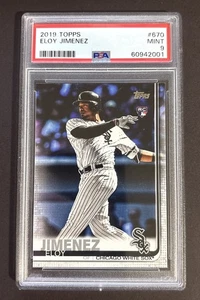 2019 Topps - Eloy Jimenez #670 (RC) PSA MINT 9 - Picture 1 of 2