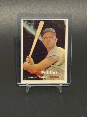 1957 Topps #307 Jack Phillips Detroit Tigers - Image 1 of 2