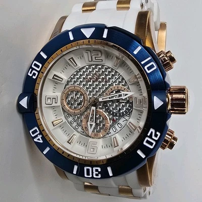 Reloj Cronógrafo Invicta Pro Diver Buceo 23710 52mm Blanco Foto 1 de 4