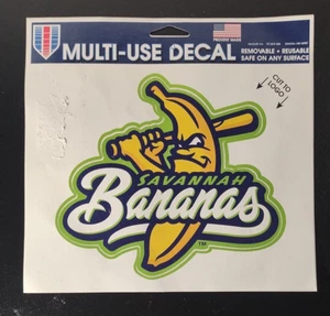 Savannah Bananas Decal ⚾️⚾️4x4 Water Bottle, Laptop, Car Window, Wincraft NEW - Picture 1 of 3