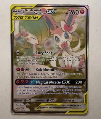 Gardevoir & Sylveon GX (Alternate Full Art) 205/214 Unbroken Bonds Holo HP - Image 1 of 4