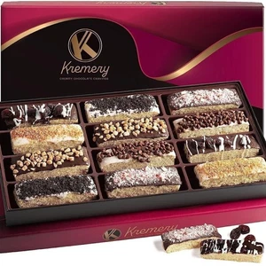Nut Cravings Kremery - Gourmet Covered Biscotti Cookies Gift Basket (12 Count) - Picture 1 of 9