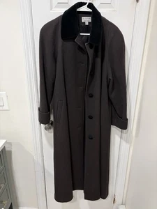  Collections By Albert Nipon - Women’s - Full Length Pea Coat - Size 8 - Wool  - Picture 1 of 5