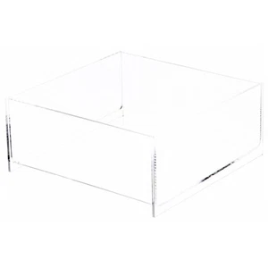 Plymor Acrylic Square Open Top Merchandise Display Tray, 10" W x 10" D x 4" H - Picture 1 of 1