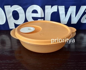 Tupperware CrystalWave Microondas PLUS 1 3/4 taza/400 ml Tazón Albaricoque Nuevo - Imagen 1 de 3