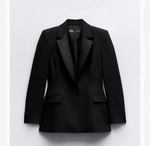 Zara Women’s New Black Tuxedo Blazer jacket SIZE L  - Picture 1 of 6