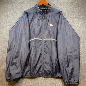 Cortavientos Dunbrooke SI Cremallera Completa Denver Broncos Para Hombre 2XL Azul Fútbol LEER - Imagen 1 de 12