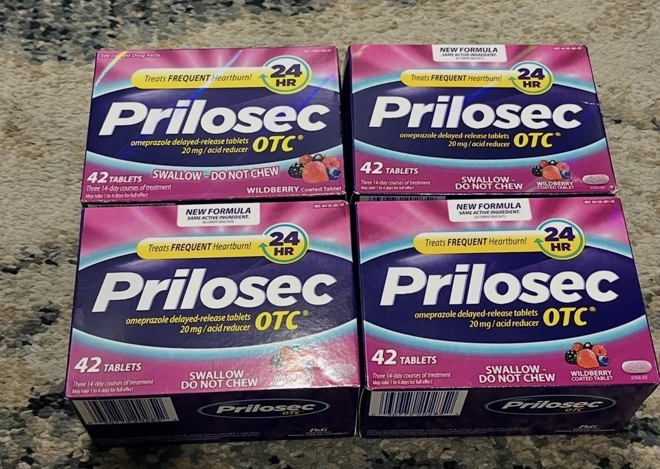 Prilosec OTC Wildberry 42 comprimidos, paquete de 4, caducidad 09/2026 Foto 1 de 1
