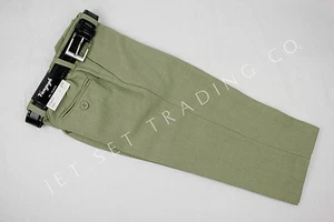 Toddler Boys Sage Dress Pants 2533-SAG Flat Front Trousers with Black Belt 2T-4T - Picture 1 of 6