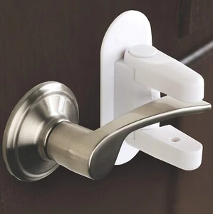Improved Childproof Door Lever Lock (2 Pack) Prevents Toddlers From Opening Door - Picture 1 of 4