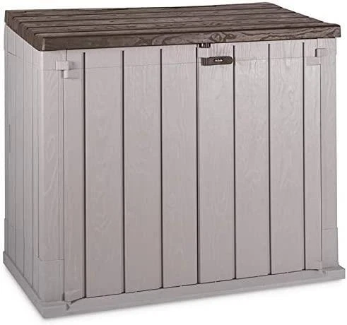 Toomax Stora Way All-Weather Outdoor Garden Storage Shed, 129.5 x 74.5 x 111 cm