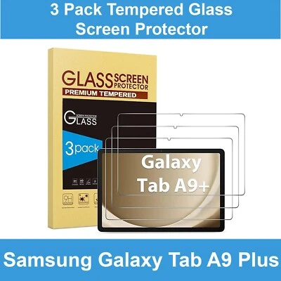 3X Tempered Glass Screen Protector For Samsung Galaxy Tab A9 Plus 11" X210/X216 - Image 1 of 4