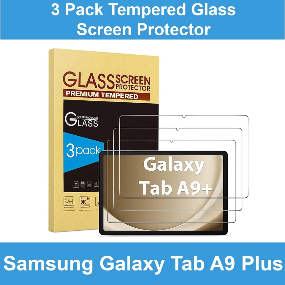 3X Tempered Glass Screen Protector For Samsung Galaxy Tab A9 Plus 11" X210/X216 - Image 1 of 4