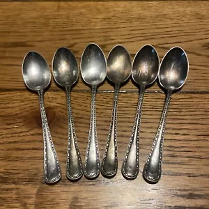 TEELÖFFEL SILBER TELLER 6 VINTAGE EPNS TEELÖFFEL 5" lang - Bild 1 von 4