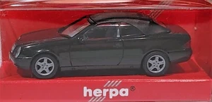 Herpa 022583 Mercedes Benz CLK Cabrio - Black  1/87 (plastic) MIB - Picture 1 of 1