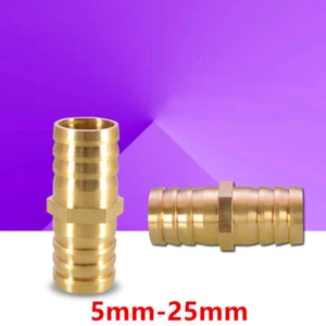 Brass Hose Fitting Barb Male Female Thread Straight Connector Coupler 5mm-25mm - Picture 1 of 16