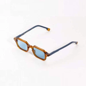 Sunglasses Kyme Liam Col 02 46 23 145 Orange Blue Azure Lens Made In Italy - Picture 1 of 8