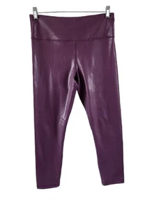 Zyia Active Purple Lipgloss Metallic Light N Tight High Rise Capri Size 12 - Picture 1 of 7