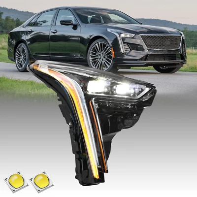 For 2019-2021 Cadillac CT6 Passenger LED Headlight w/o Cornering Lamp RH Foto 1 de 4
