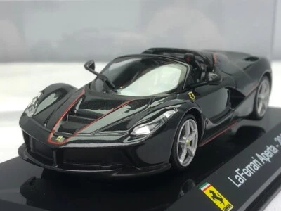 2016 Ferrari LaFerrari Aperta Metallic Black 1/43 Diecast Model Car IXO Altaya - Image 1 of 4
