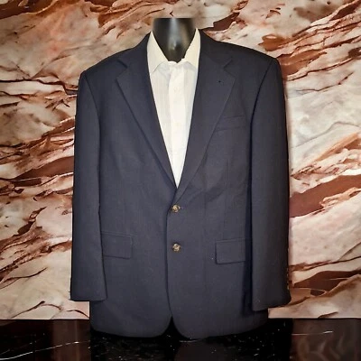 Rossi Blazer Sport Coat Mens 42R Navy Wool Ventless - Image 1 of 4