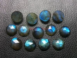 Piedra preciosa suelta labradorita natural redonda corte rosa calibrada grado AAA 5mm-15mm - Imagen 1 de 10