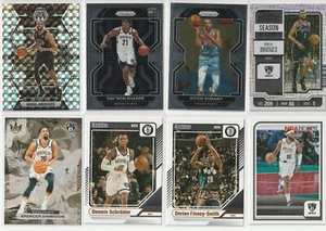 Brooklyn Nets NBA Cards 8 Card lot Mosaic Mikal Bridges Kevin Durant - Picture 1 of 2