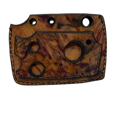 Бумажник минималистский ручной работы — техасский дуб овощ дубленая кожа - Изображение 1 из 4