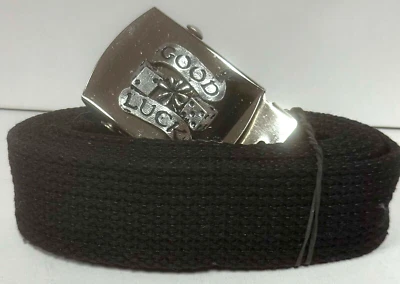 Clásico Personalizado Buena Suerte con Hebilla de Estaño para Dados con Cinturón de Tela de 42' Nuevo Fuera de Stock Foto 1 de 3