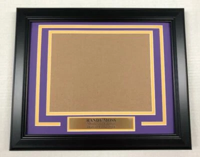 KIT DE MARCO ENMARCADO RANDY MOSS MINNESOTA VIKINGS 4 TU FOTO HORIZONTAL 8X10  Foto 1 de 2