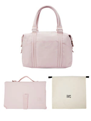 Hylat Baby Sac à langer élégant avec matelas à langer et sac en toile – Rose - Photo 1/4