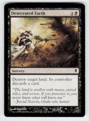 Zendikar #86 Desecrated Earth - Image 1 of 2