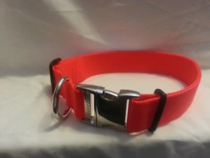 Collar de perro ajustable 1,5 herrajes de metal resistentes Alabama hecho a mano - Imagen 1 de 11