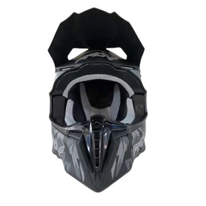 Xtron-Bikewear Modular Flip Up Front Motorbike Helmet Motorcycle Crash Gry Black - Picture 1 of 3