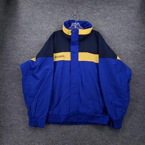 VINTAGE Columbia Jacket Mens L Large Blue Bugaboo Full Zip Lined Windbreaker Ski - Picture 1 of 15