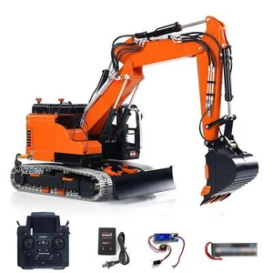 LESU PL18EV Lite Metal 1/14 Hydraulic RC Excavator Aoue ET26L RTR 3 Arms Digger - Picture 1 of 12