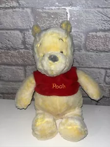 DISNEY 14" WINNIE THE POOH BEAR SOFT TOY PLUSH FLUFFY WHITEHOUSE LEISURE - Picture 1 of 5