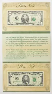 Lot (2) 1993/1995 $5 Chicago IL/Atlanta GA FRN Star Notes *7948 - Picture 1 of 4