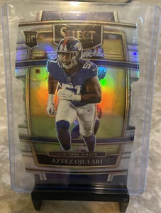 2021 Select Azeez Ojulari Concourse #91 Green & Yellow Prizm Die-Cut Giants RC - Picture 1 of 3