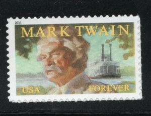 4545 * Mark Twain * Estampilla de franqueo de EE. UU. montada sin montar o nunca montada - Imagen 1 de 1