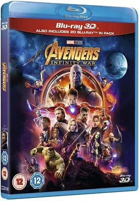 Avengers INFINITY WAR (2018) 3D + 2D Blu-Ray BRAND NEW Free Ship - Image 1 of 2