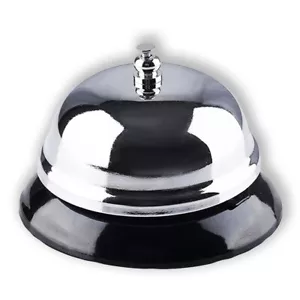 Campanello da Tavolo in Metallo Brillante per Servizio in Reception e Ristorante - Foto 1 di 4