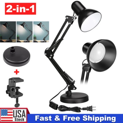 LED Desk Lamp Adjustable Swing Arm Lamp with Clamp Eye-Caring Reading Desk Light - Image 1 of 4
