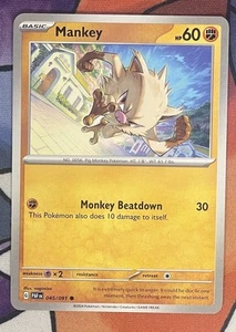 Pokemon Destino Paldeo 045/091 Mankey - Foto 1 di 2